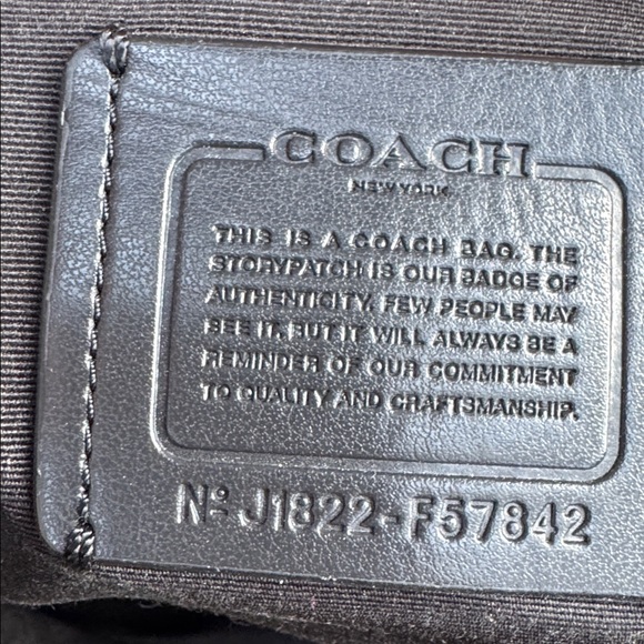 Coach Signature Brown and Black Carryall Tote - Picture 7 of 11